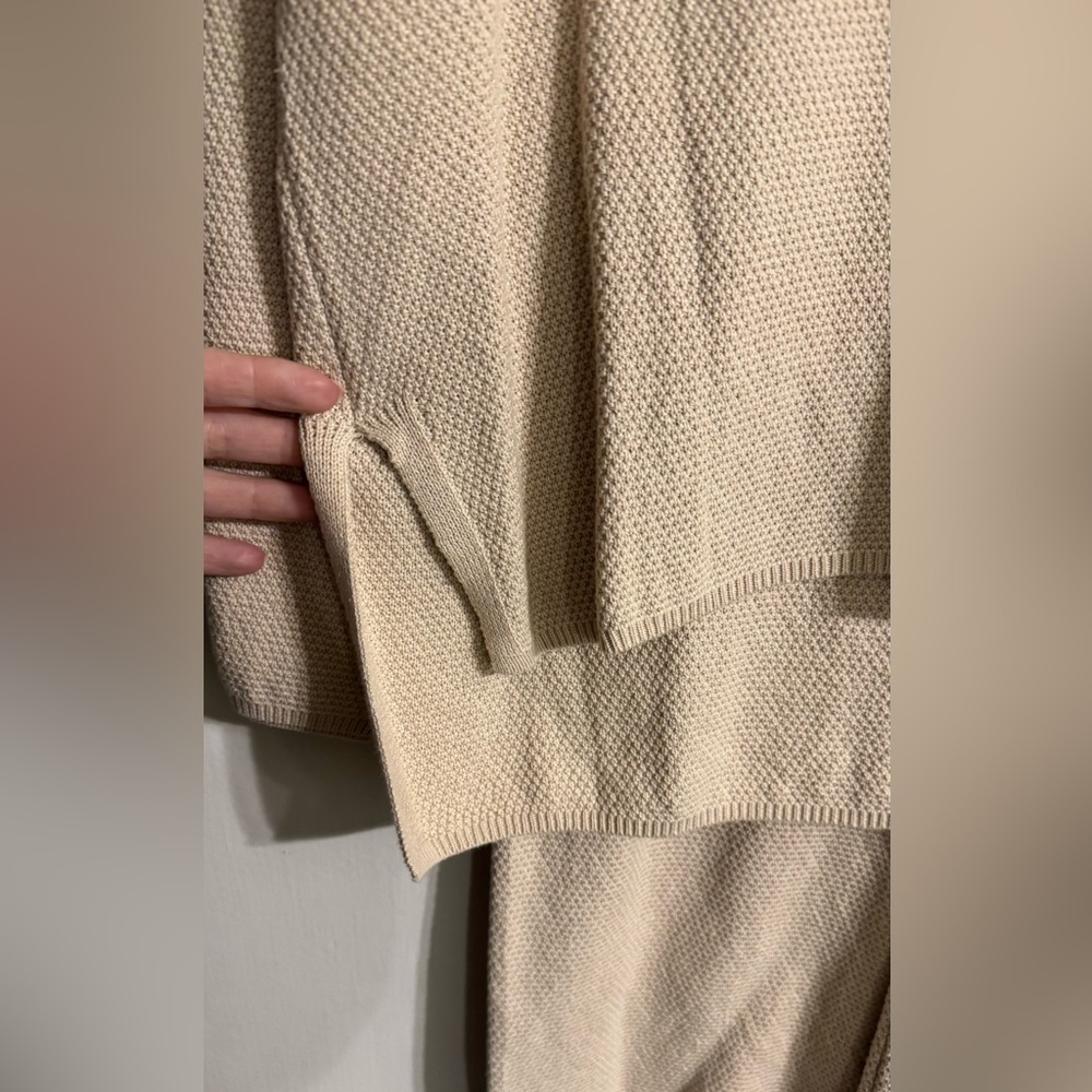 Beige Button-Up Lounge Set - Picture 4 of 4